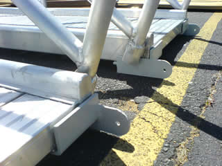 Custom-made aluminum hinge