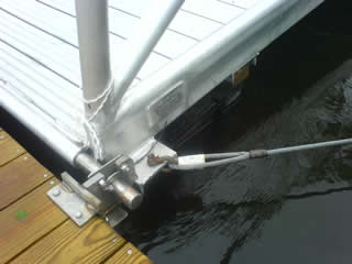 Custom-made aluminum hinge