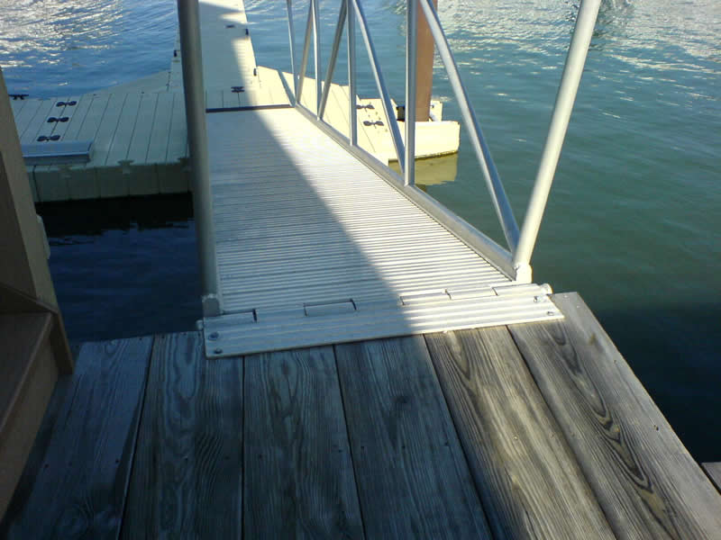 Another view of the 20 foot gangway.